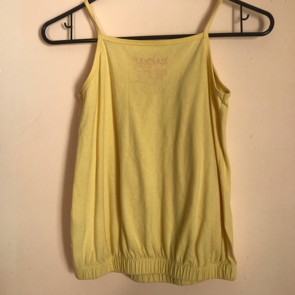 Baby Yellow Ruffle Tank Top - Picture 2 of 3